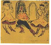 Ernst Ludwig Kirchner Hungarian dance oil painting artist